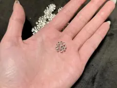 花型クリスタル装飾金属パーツ