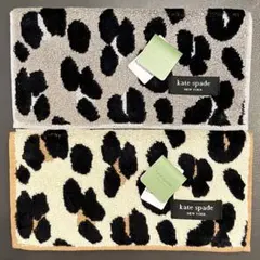 ケイトスペード 新品タグ付き ヒョウ柄ミニタオルハンカチ 2枚セット