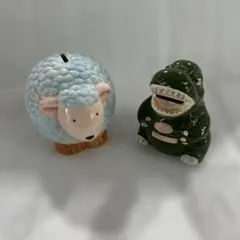 陶器の怪獣貯金箱　加藤工芸　ハンドペイント 陶器の怪獣貯金箱 加藤工芸 ハンドペイント - メルカリ