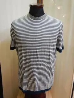 HERMES■コットン■ボーダーカットソー■M■中古のサムネイル