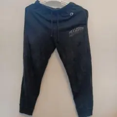 Champion ブラック ジョガースウェットパンツ
