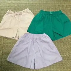 女の子　ショートパンツ　130〜140サイズ　3枚セット　子供服