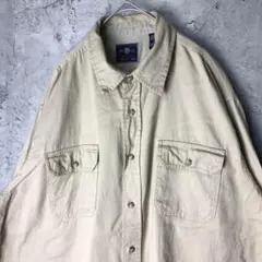 A1689古着　シャツ　ベージュ