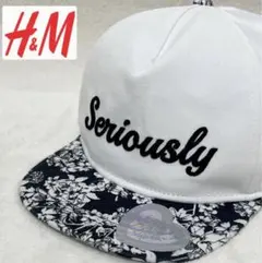 エイチアンドエム H&M キャップ レディース　ホワイト　白帽子　サイズ調整可能のサムネイル