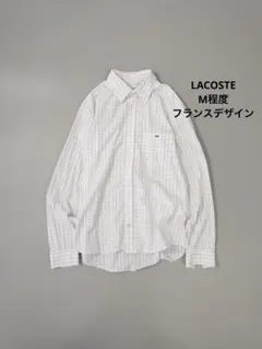 LACOSTE チェック柄コットンシャツ ヴィンテージ古着