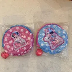 【未使用品】ミニー　ファンダーランド　カプセルトイ　　ポーチ　2点セット②