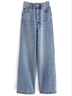 GRL ハイウエストセミワイドデニムパンツ fo1843