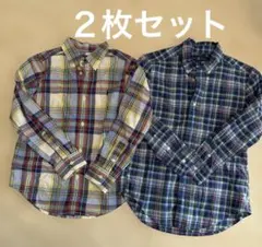 Ralph Lauren チェック柄長袖シャツ 2枚セット サイズ6・7