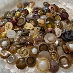 ブラウン系ボタンセット