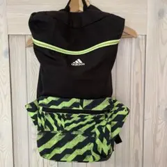 adidas バックパック ブラック グリーン