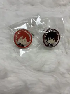 刀剣乱舞 御伴散歩 ぽちくじ E賞 クリアバッジ 肥前忠広 愛染国俊 セット