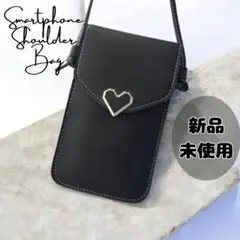 【新品未使用】スマホポーチ クリア窓付き ショルダー タッチ操作OK 斜めがけ