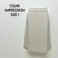 CLEAR IMPRESSION フレアスカート ベージュ サイズ1【224】のサムネイル