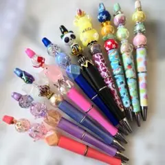 y*a様 ボールペン　カスタムビーズ　ハンドメイド　　　10本セット