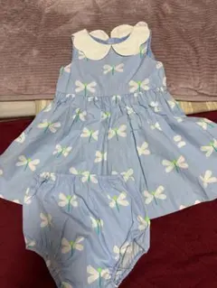 jacadi 蝶模様 ワンピース 24M88cm