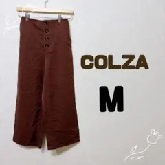 COLZA (M)ハイウエスト ストレートパンツ ブラウン