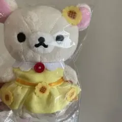 リラックマストア チェックワンピースと花冠がかわいいリラックマの