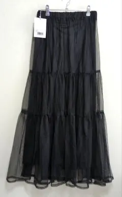 新品未使用　ロングチュールスカート　黒　Mサイズ　クラシカルエルフ