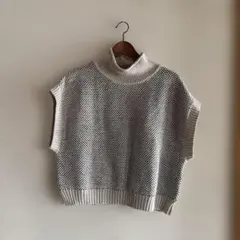 studioCLIP タートルネックニットベスト