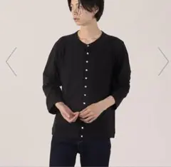 ぴ*ぴ様 agnès b. カーディガン プレッション　黒 ET84J000 美