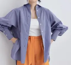 【格安】アダムエロペ　ストライプオーバーシャツ