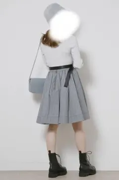 snidel チェックスカート　ベルト付き