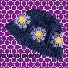 258*グラニースクエア クロシェハット クラッシャーハット バケットハット