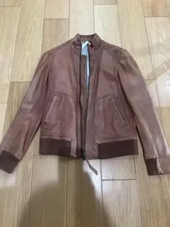 URBAN RESEARCH DOORS ブラウンレザー　ジャケット 38 羊革
