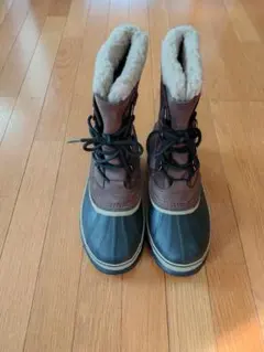 防水スノーブーツ ブラウン グレー