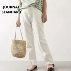 JOURNAL STANDARD フリンジヘムテーパードデニム 20SS 白36