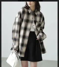 FREE'SMART チェック柄長袖シャツ