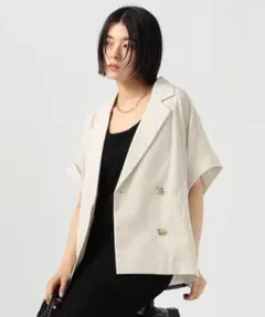 【完売品、新品】BAYFLOWフレンチスリーブテーラードサマージャケット　M