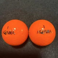 HONMA D1 ゴルフ ロストボール オレンジ 2球セットのサムネイル