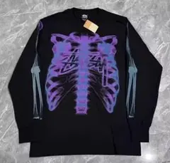 stussy 骨格プリント 長袖カットソーL