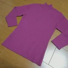 美品 ジェラールダレル パリ ウール 七分袖ニットセーター リブ編み M