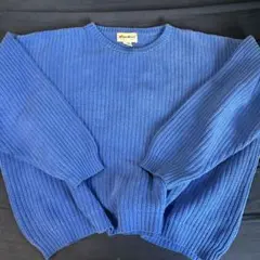 Eddie Bauer ブルー ニットセーター XL 古着