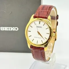 稼働品 SEIKO セイコー 腕時計 白文字盤 ３針 7N01-0DE0 箱付き