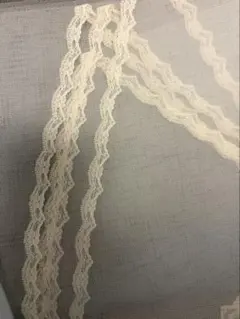 結婚式　ベール　レース　パイピング