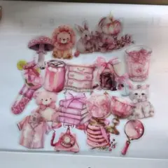 ピンク系 ステッカー シール おすそわけ