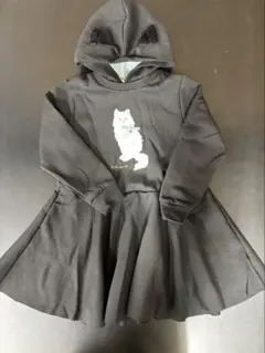 Katespade 猫耳付きフード取り外し付きワンピース 120センチ