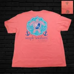 【USA古着】シンプリーサザン カメ Tシャツ ピンク XXL ビッグサイズ