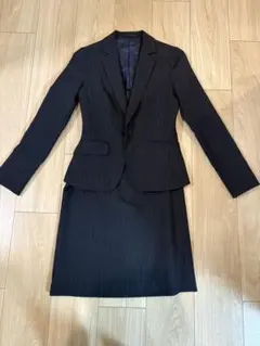 neutral position レディース スーツ ネイビー ストライプ 5号