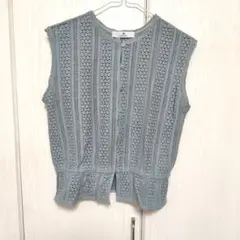 URBAN RESEARCH SONNY LABELレース編みノースリーブシャツ