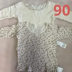 下着　肌着　長袖　しまむら　90