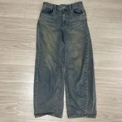 GU バレルレッグジーンズ　Lサイズ