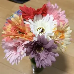 造花 ガーベラ アレンジメント 9色セット