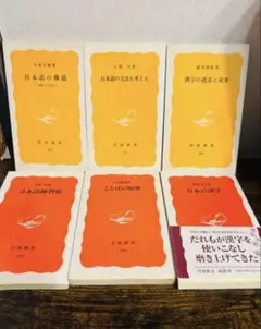 岩波新書 漢字・日本語・言語学 まとめて6冊セット