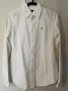 超美品 RALPH LAUREN ラルフローレン オックスフォードシャツ 白
