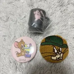 トムとジェリー 缶バッジ　キーホルダー　セット