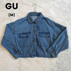 GU クロップドシャツ デニムジャケット UNIQLO カジュアルデニム【M】